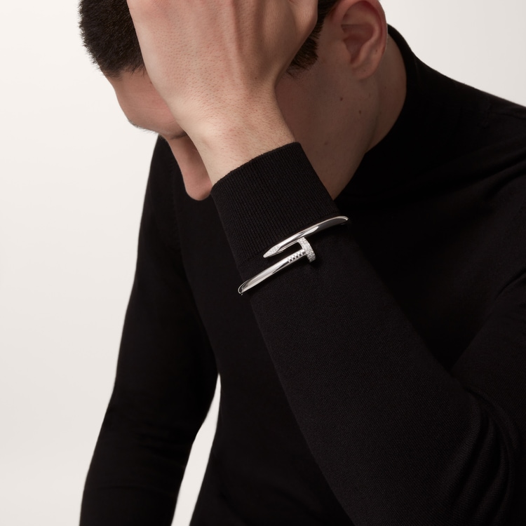 Cartier Juste un Clou bracelet, large model, diamonds - Image 4